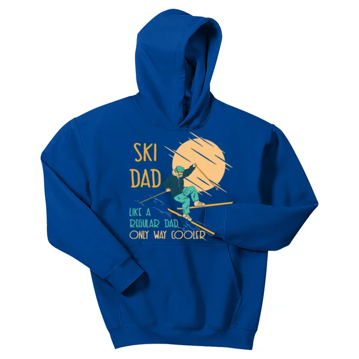 Winter Sports Dad Snowboarder Funny Husband Gift Kids Hoodie