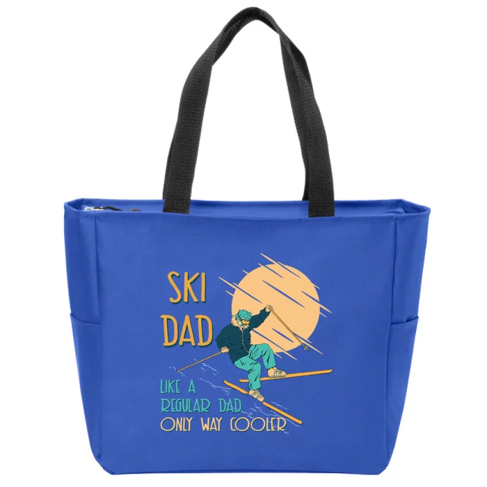 Winter Sports Dad Snowboarder Funny Husband Gift Zip Tote Bag