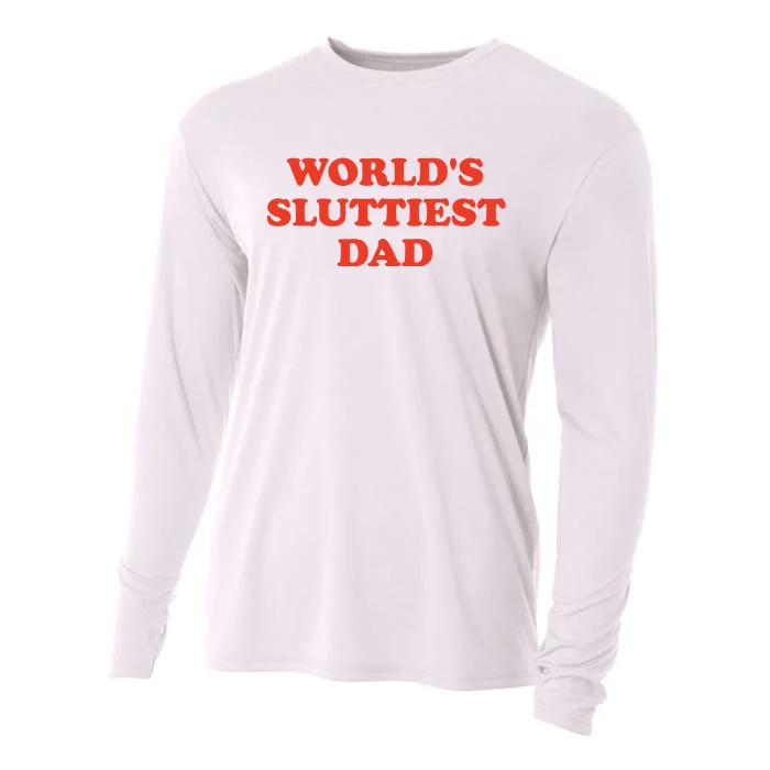 Worlds Sluttiest Dad Joke Cooling Performance Long Sleeve Crew