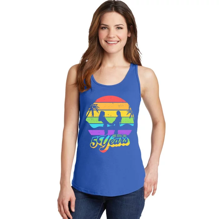 We Still Do 5 Years Gift Lesbian Wedding Anniversary Gift Ladies Essential Tank