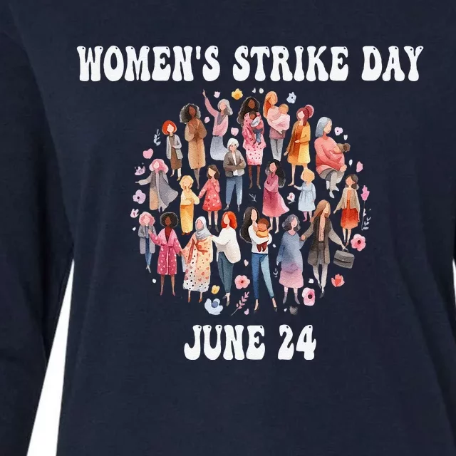 Women Strike Day June 24th Equality Feminist Womens Cotton Relaxed Long Sleeve T-Shirt