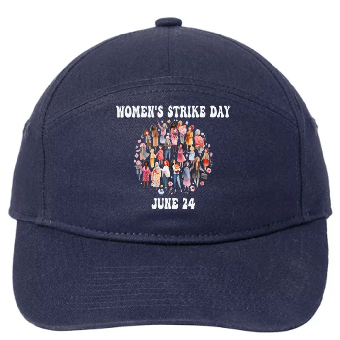 Women Strike Day June 24th Equality Feminist 7-Panel Snapback Hat