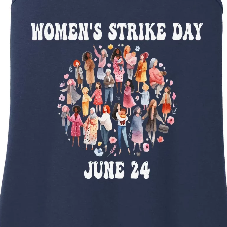 Women Strike Day June 24th Equality Feminist Ladies Essential Tank