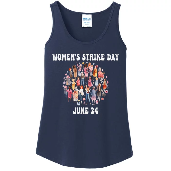 Women Strike Day June 24th Equality Feminist Ladies Essential Tank