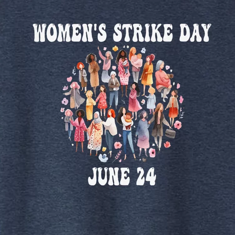 Women Strike Day June 24th Equality Feminist Women's Crop Top Tee