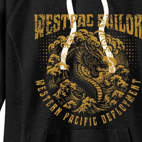 Westpac Sailor Dragon For Western Pacific Deployment Women's Fleece Hoodie