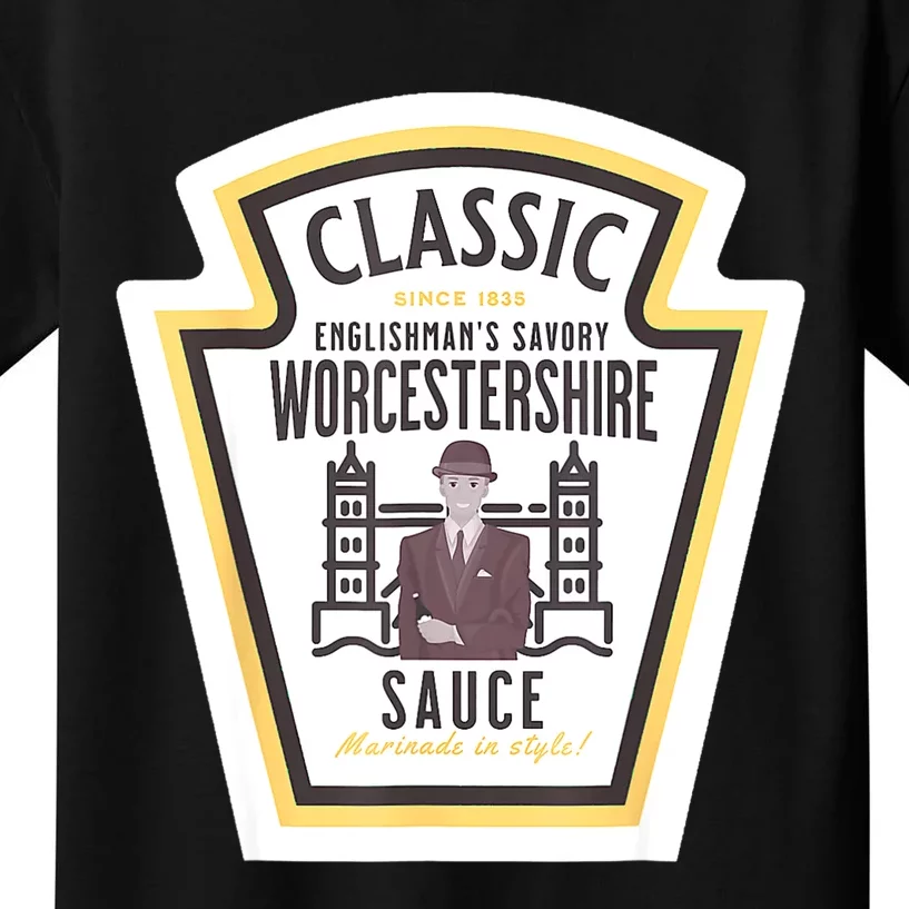 Worcestershire Sauce Diy Halloween Costume Condiment Kids T-Shirt