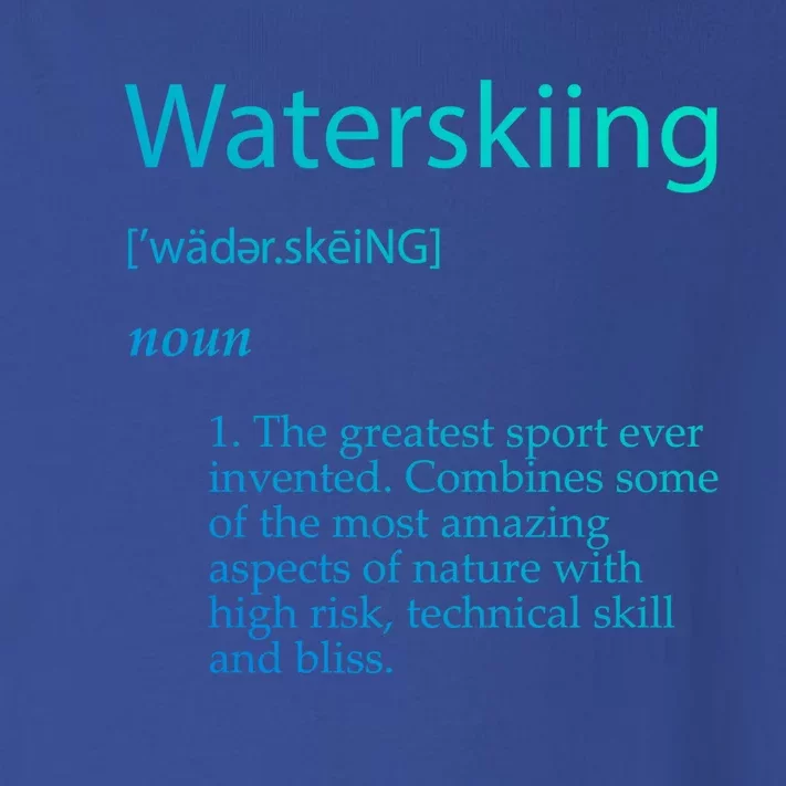 Water Skiing Definition Waterskiing Accessories Gift Great Gift Toddler Long Sleeve Shirt