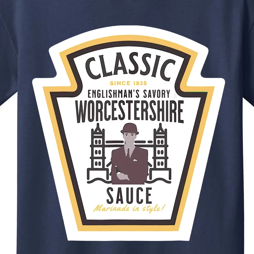 Worcestershire Sauce Diy Halloween Costume Condiment Kids T-Shirt