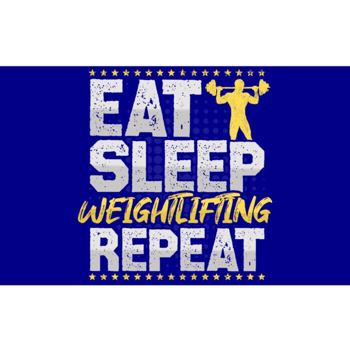 Weight Sports Eat Sleep Repeat Gym Hobby Weight Sports Meaningful Gift Bumper Sticker