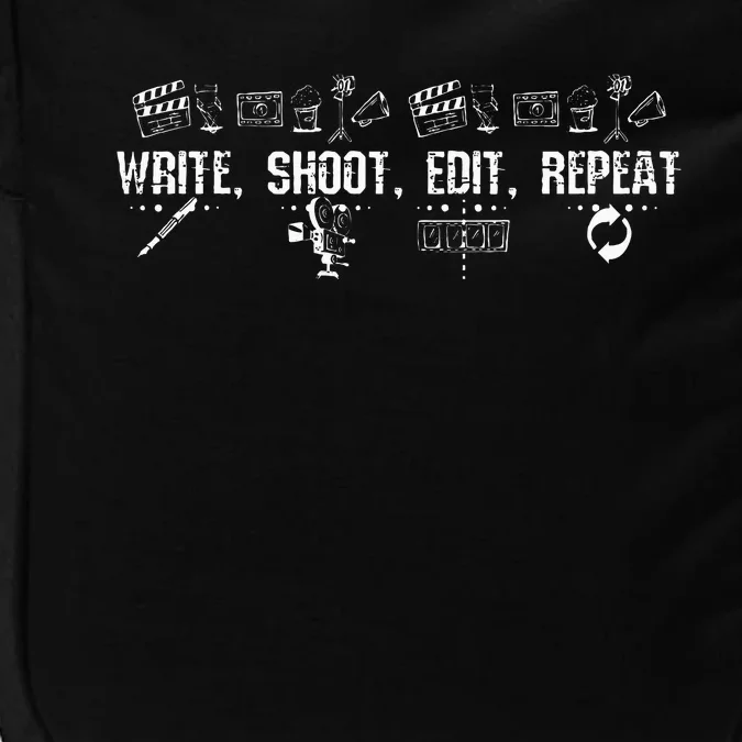 Write Shoot Edit Repeat Filmmaker Impact Tech Backpack