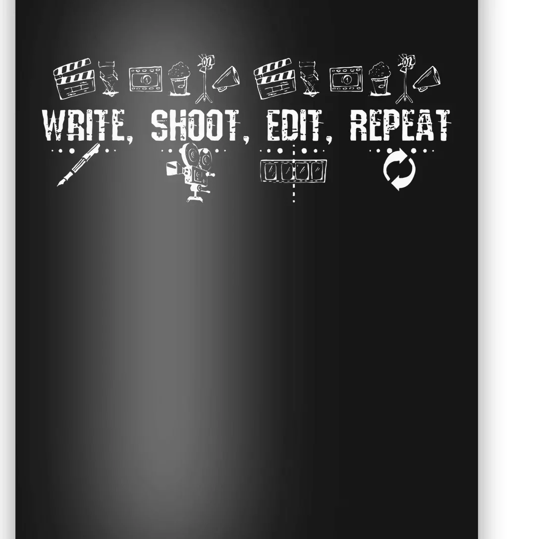 Write Shoot Edit Repeat Filmmaker Poster