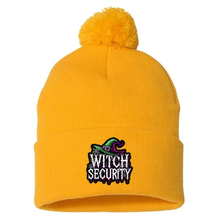 Witch Security Easy Husband Of Witches Costume Fun Boyfriend Pom Pom 12in Knit Beanie