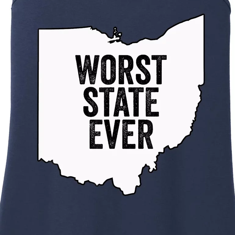 Worst State Ever, Ohio Sucks Gift Ladies Essential Tank