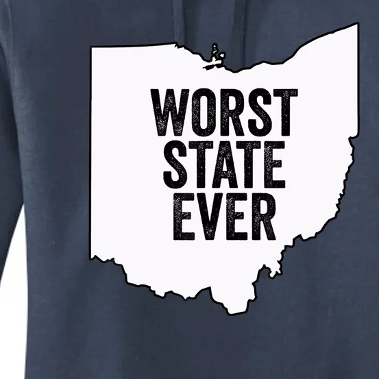 Worst State Ever, Ohio Sucks Gift Women's Pullover Hoodie