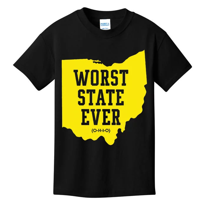 Worst State Ever Ohio Kids T-Shirt