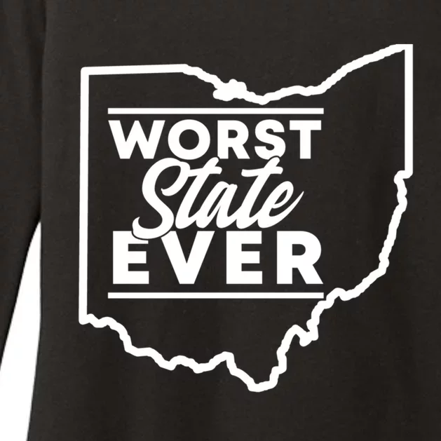 Worst State Ever Ohio Funny Gift Womens CVC Long Sleeve Shirt