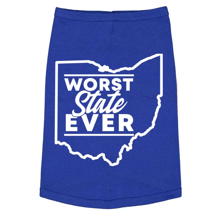 Worst State Ever Ohio Funny Gift Doggie Tank