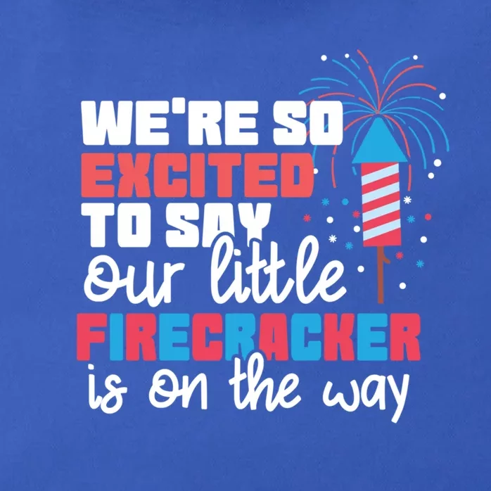 Were So Excited To Say Our Little Firecracker Is On The Way Gift Zip Tote Bag