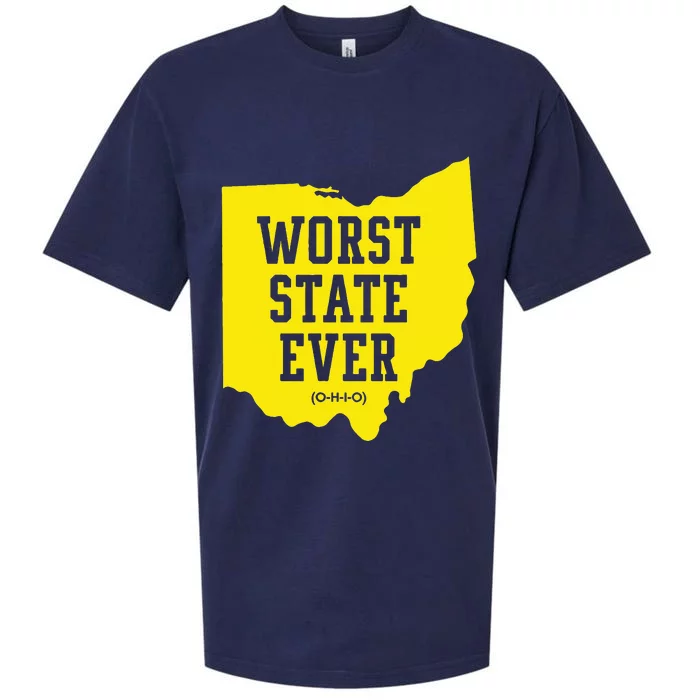 Worst State Ever Ohio Sueded Cloud Jersey T-Shirt