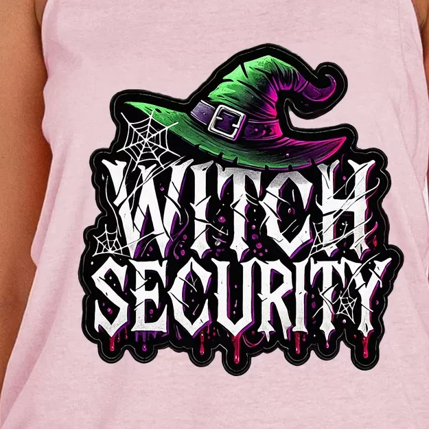 Witch Security Easy Husband Of Witches Costume Women's Knotted Racerback Tank