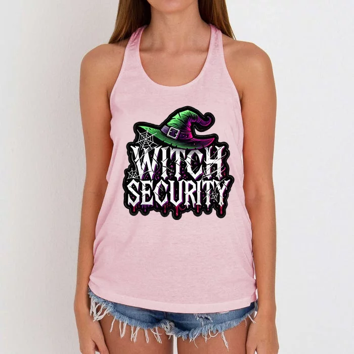 Witch Security Easy Husband Of Witches Costume Women's Knotted Racerback Tank