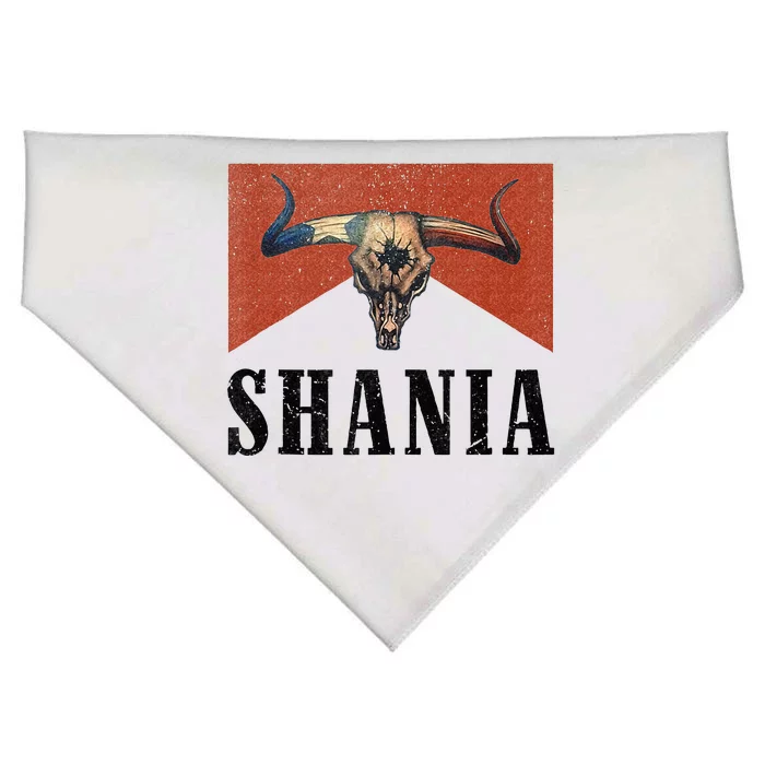 Western Shania First Name Punchy Cowboy Cowgirl Rodeo Style USA-Made Doggie Bandana