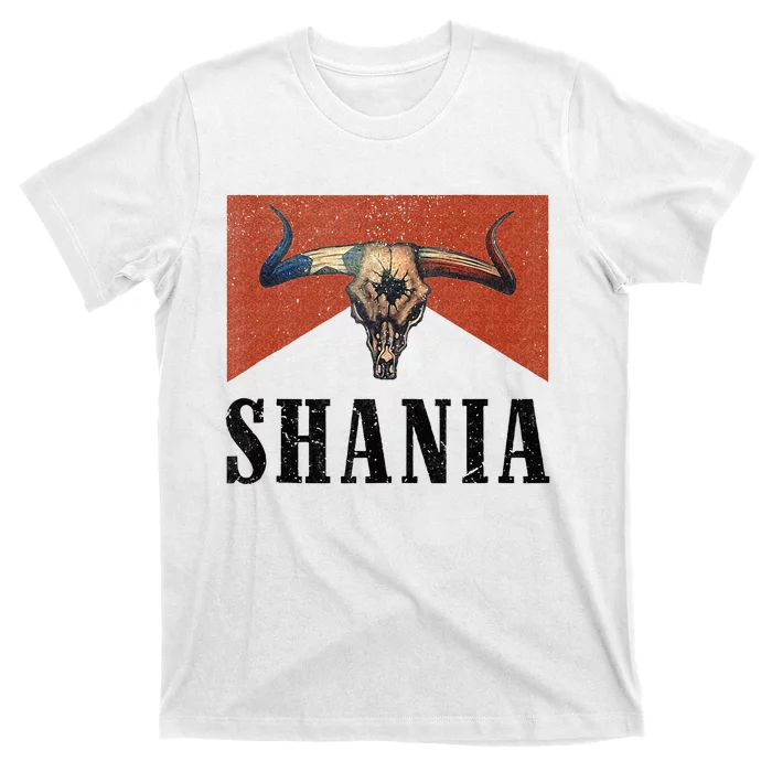 Western Shania First Name Punchy Cowboy Cowgirl Rodeo Style T-Shirt