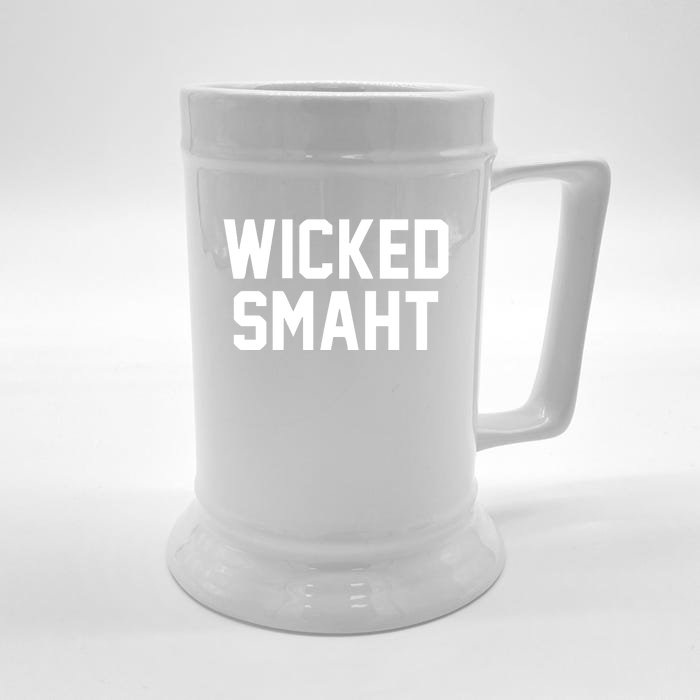 Wicked Smaht Funny Front & Back Beer Stein