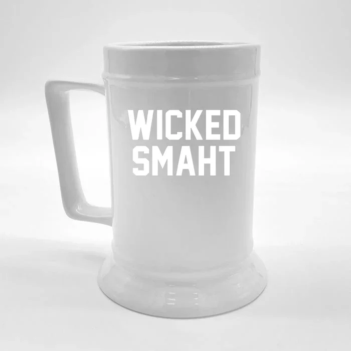 Wicked Smaht Funny Front & Back Beer Stein