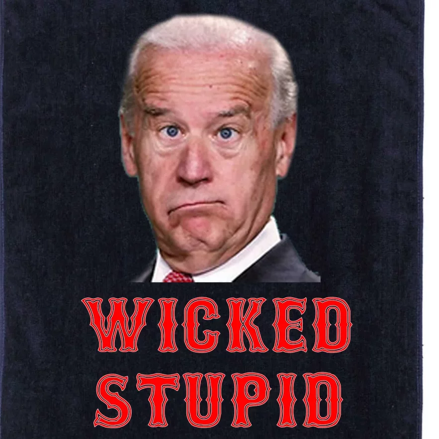 Wicked Stupid Funny Joe Biden Boston Platinum Collection Golf Towel