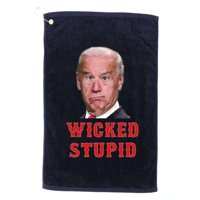 Wicked Stupid Funny Joe Biden Boston Platinum Collection Golf Towel