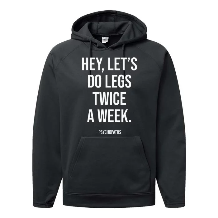 Workout Saying Fitness Gym I Leg Day Legs Training Performance Fleece Hoodie