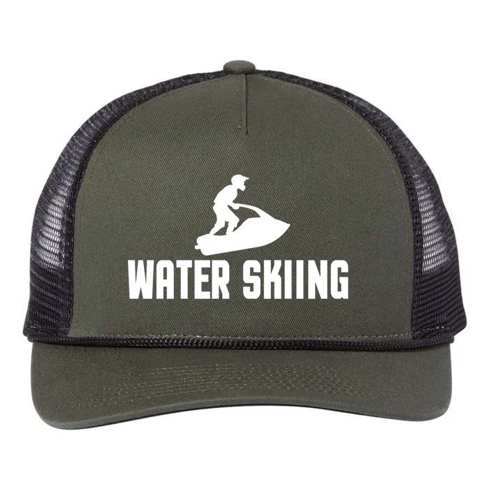 Water Skiing Funny Surface Water Sports Cool Gift Retro Rope Trucker Hat Cap