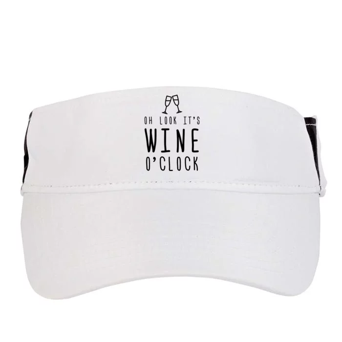 Wine Shirts Funny Mom Wife Gift Its Wine OClock Girl Adult Drive Performance Visor