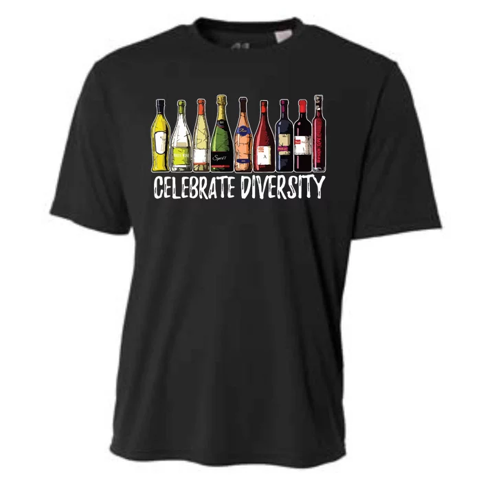 Wine Shirts For Celebrate Diversity Gift Wine Drinker Cooling Performance Crew T-Shirt