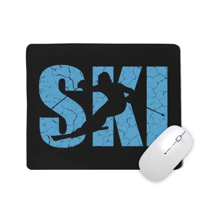 Winter Sport Family Skiers Skiing Downhill Alpine Skiing Mousepad