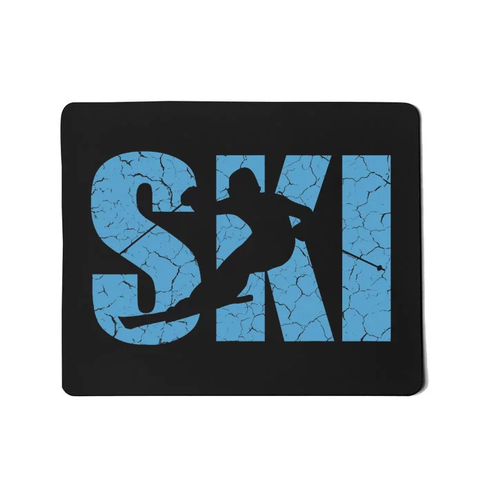 Winter Sport Family Skiers Skiing Downhill Alpine Skiing Mousepad