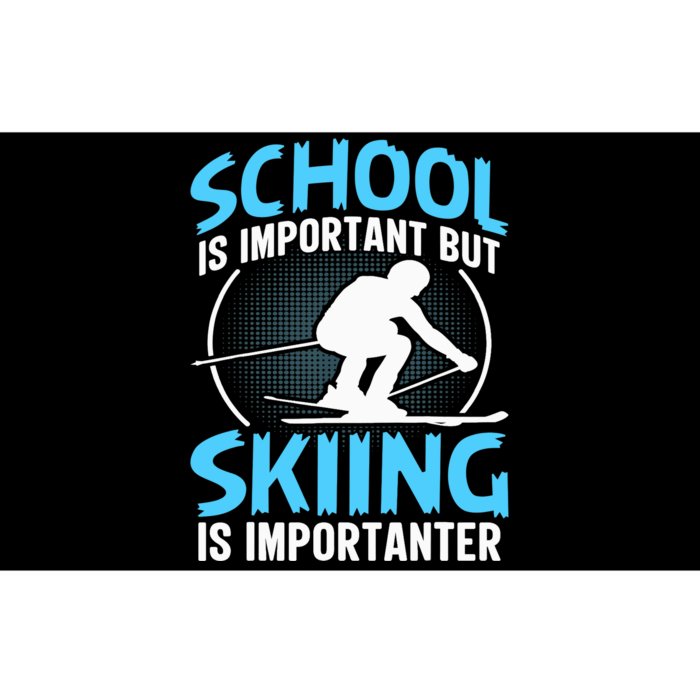 Winter Sport Family Skiers Skiing Downhill Alpine Skiing Bumper Sticker