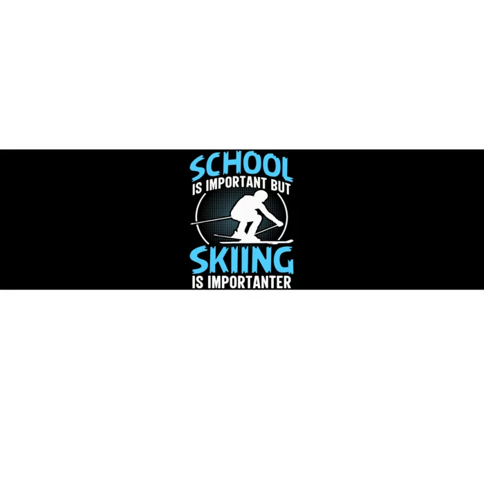 Winter Sport Family Skiers Skiing Downhill Alpine Skiing Bumper Sticker