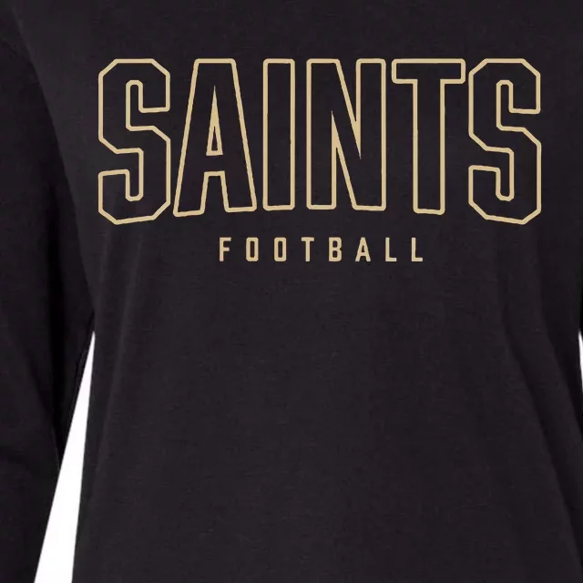 Women Saints Footballl Womens Cotton Relaxed Long Sleeve T-Shirt