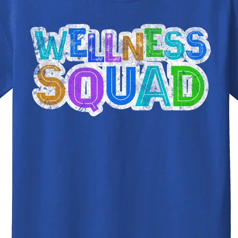 Wellness Squad Fitness Gym Crew Health Trainer Life Coach Funny Gift Kids T-Shirt