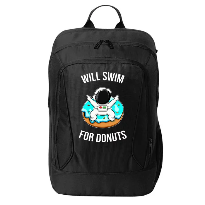 Will Swim For Donuts City Backpack