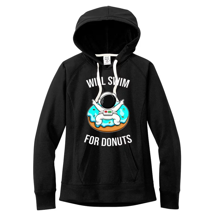 Will Swim For Donuts Women's Fleece Hoodie