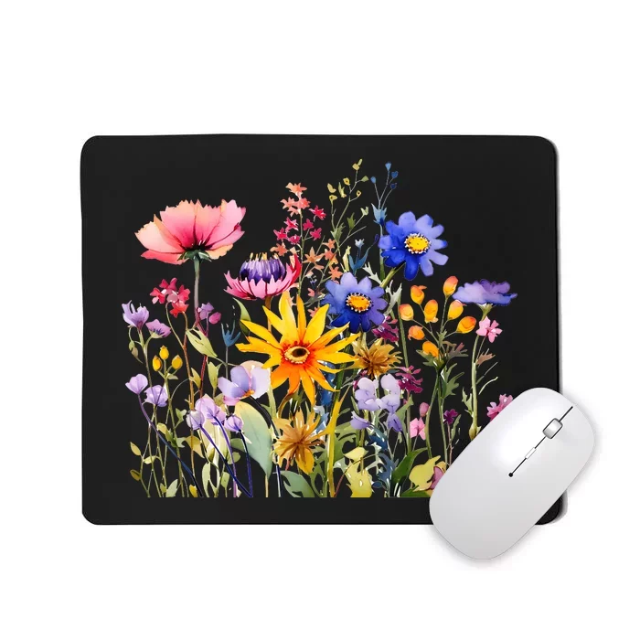 Wildflower Summer Flowers Blooming Floral Graphic Mousepad