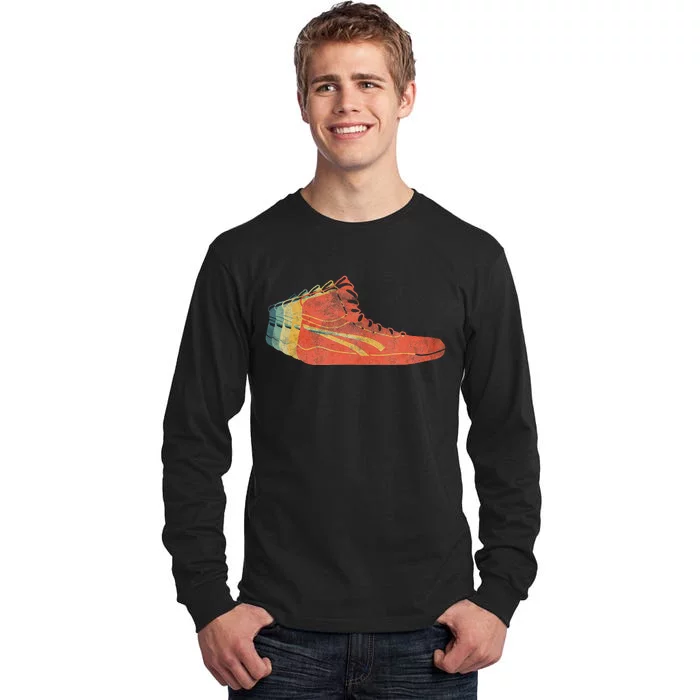 Wrestling Shoe funny sport lover wrestling Tall Long Sleeve T-Shirt