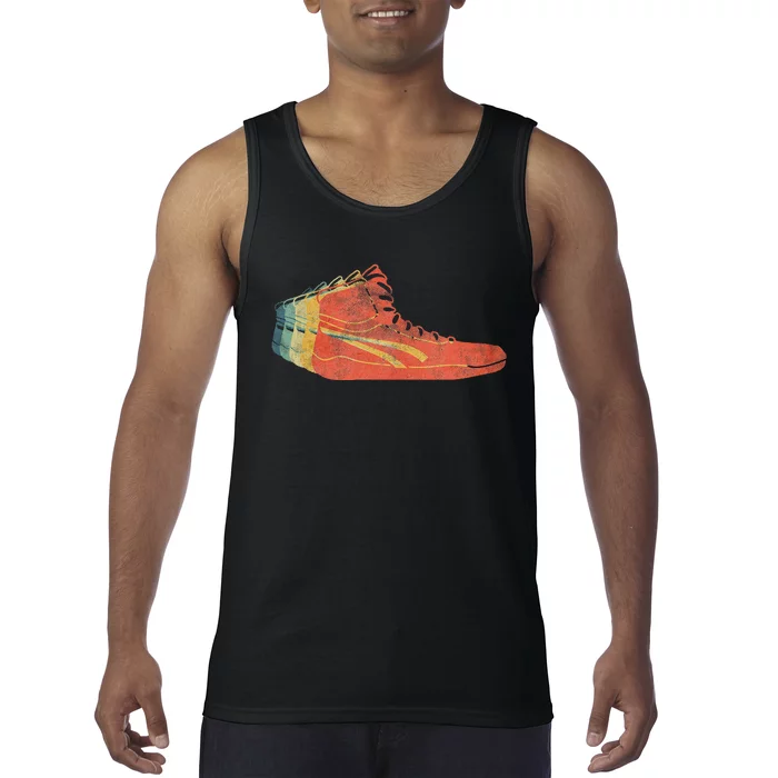 Wrestling Shoe funny sport lover wrestling Tank Top