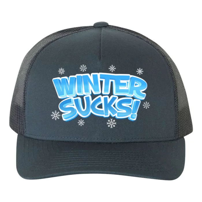 Winter Sucks Funny Christmas Gift Yupoong Adult 5-Panel Trucker Hat