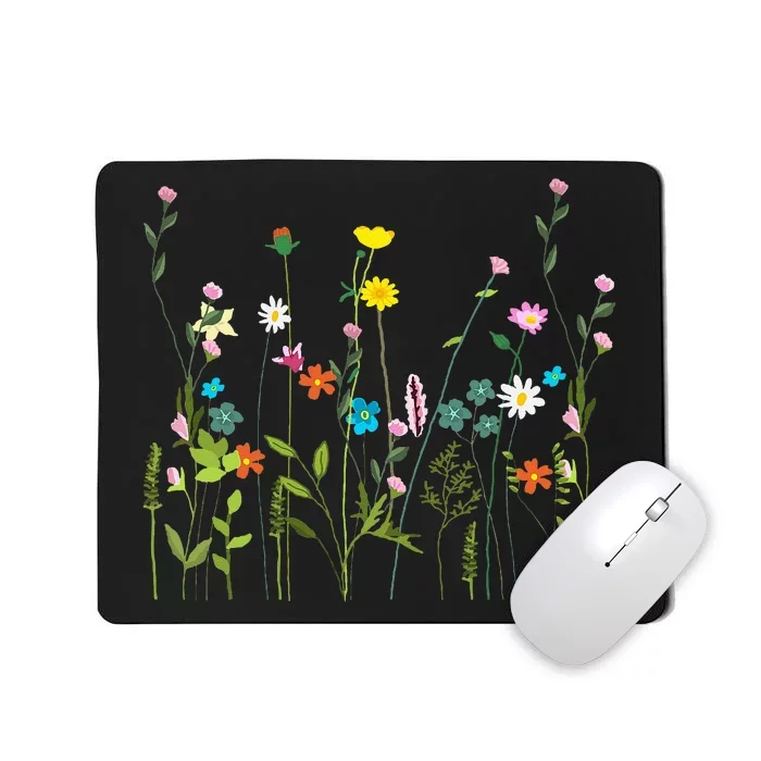 Wildflower Summer Flowers Blooming Floral Graphic Mousepad