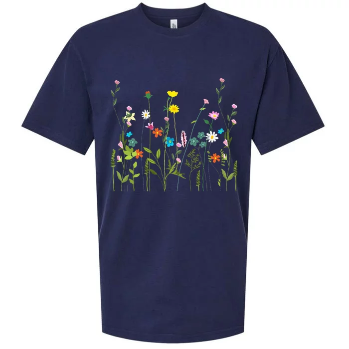 Wildflower Summer Flowers Blooming Floral Graphic Sueded Cloud Jersey T-Shirt